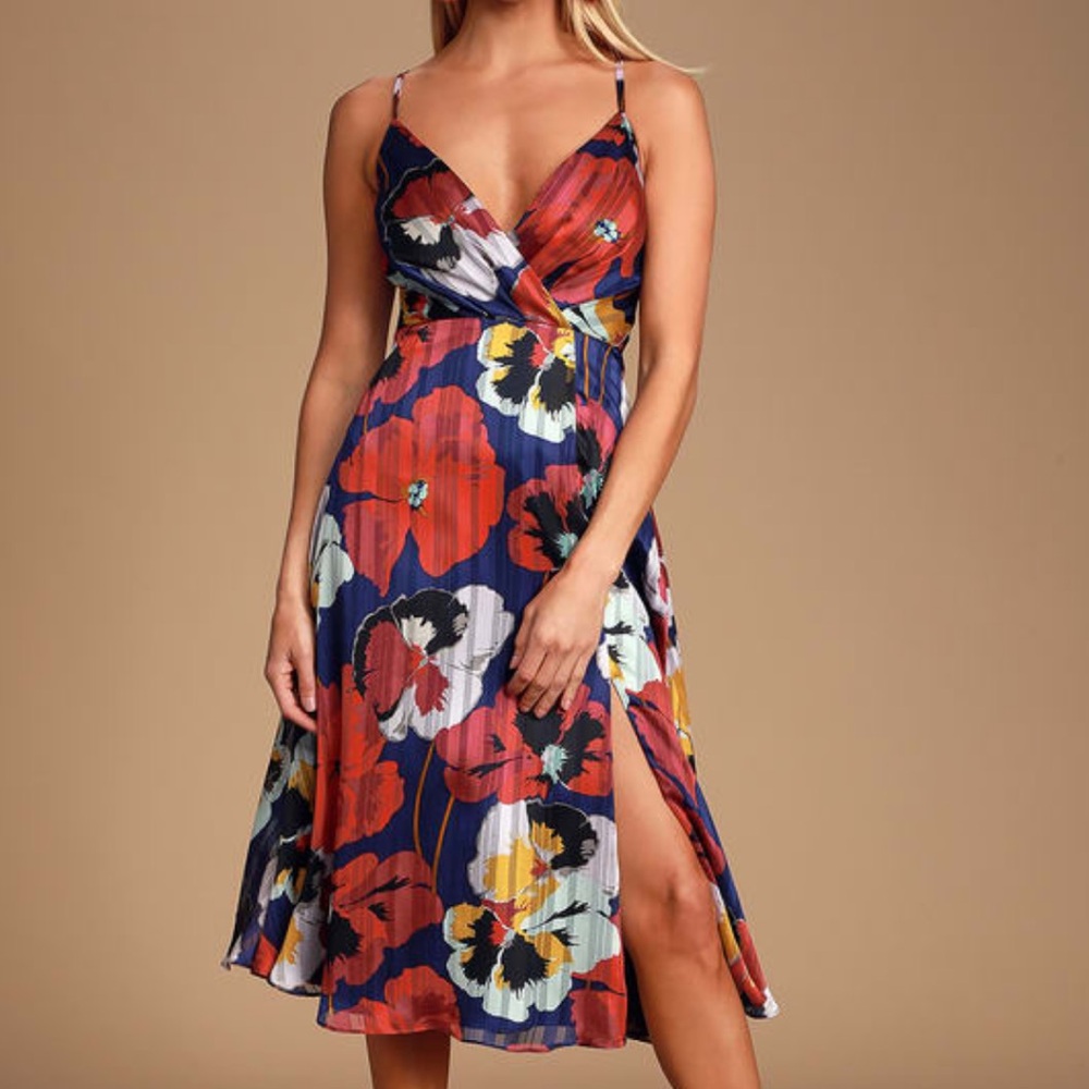 All About Love Royal Blue Midi Dress